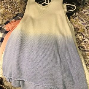 Ombré knit muscle tank